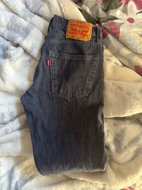 Levi's 502 Corduroy Jeans in Charcoal Gray